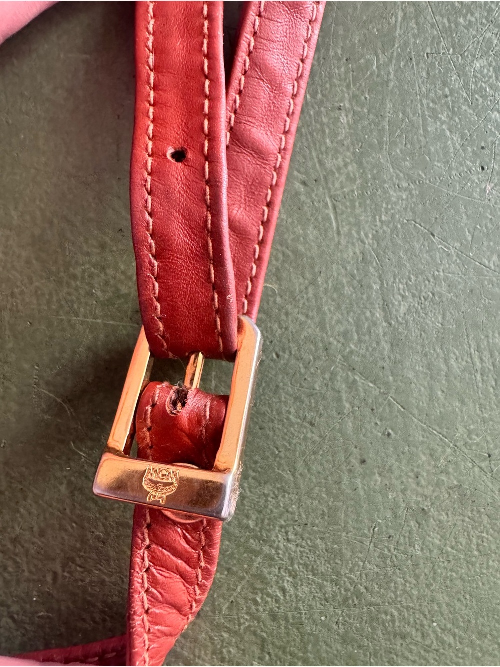 MCM Visetos X-Body Small Barrel Bag in Cognac Leather *Italy* - Picture 10 of 13